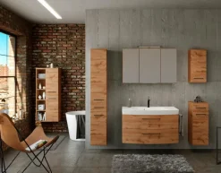 Badschränke|Held-Möbel Midischrank Manchester Wotaneiche