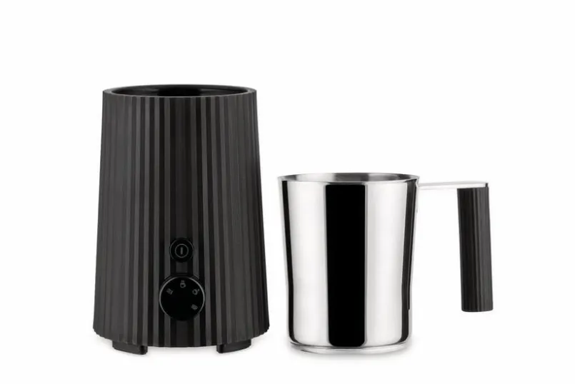 Sonstige Küchenkleingeräte|Alessi Milchaufschäumer Plissé Schwarz