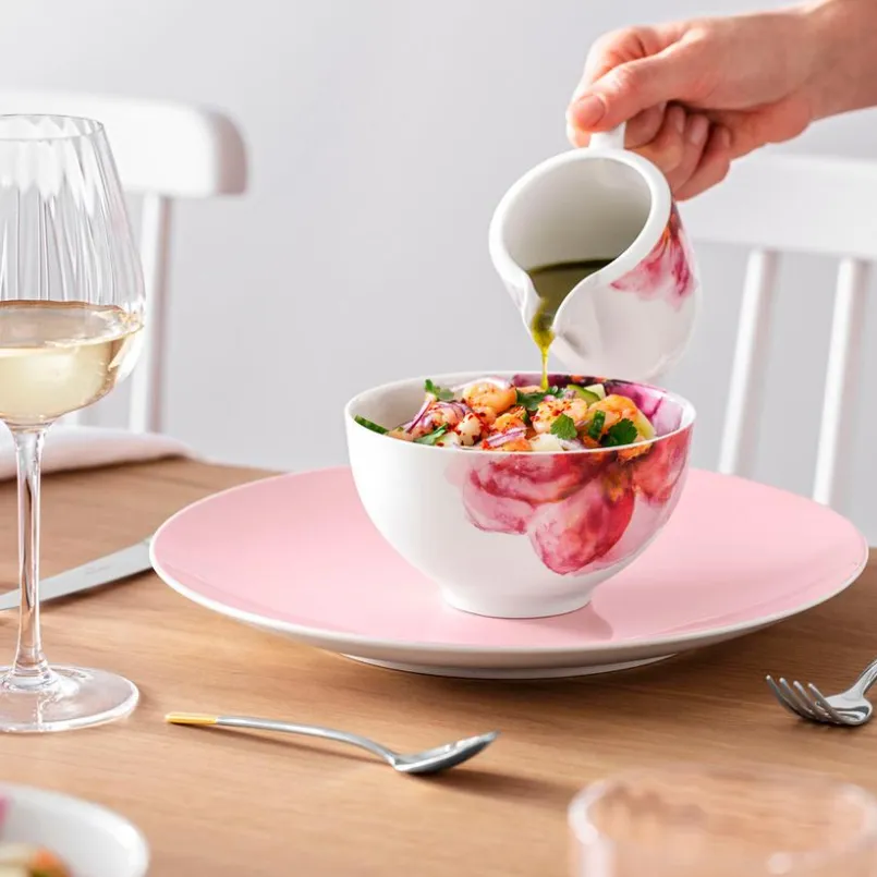 Villeroy & Boch Kaffee & Tee-Milchkännchen Rose Garden 280 ml Rosa