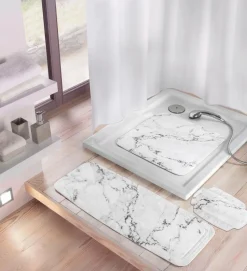 Badteppiche|Kleine Wolke Nackenpolster Marble Anthrazit