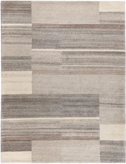 Natur(Look) Teppiche-Nepal Teppich Natural Living Star 70x140cm Grau / Beige
