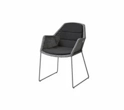 Cane-line Gartenstuhl-Auflagen-Niedriglehner-Auflage Breeze 46 x 87 cm Schwarz