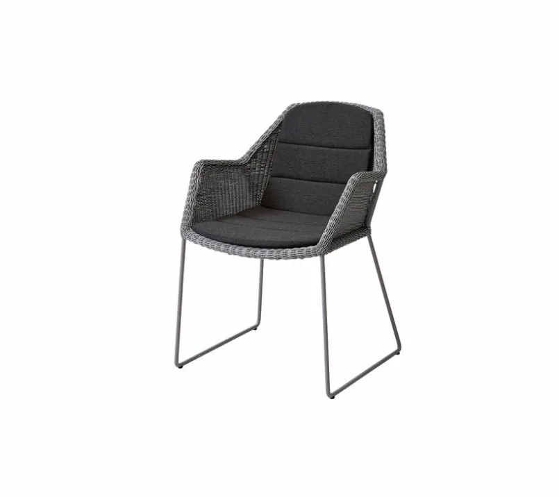 Cane-line Gartenstuhl-Auflagen-Niedriglehner-Auflage Breeze 46 x 87 cm Schwarz