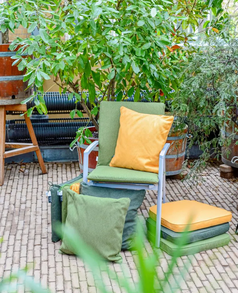 Madison Gartenstuhl-Auflagen-Niedriglehner-Auflage Canvas Eco+ 97 x 49 cm Grün