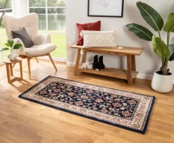 Orient-Teppiche-Orientteppich Kaschan 200 x 290 cm Blau
