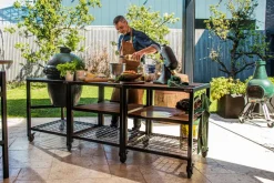 Big Green Egg Holzkohlegrills-Outdoorküchen-Modul Set Medium 14tlg.