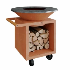 Feuerschalen|Holzkohlegrills|OFYR Outdoor-Kochstelle Classic Storage 100 Pro Rostbraun