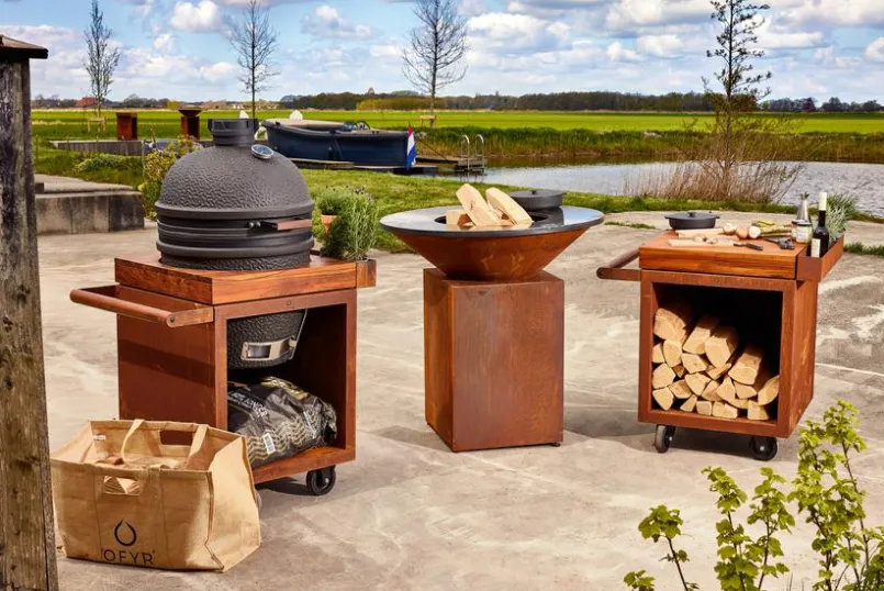Feuerschalen|Holzkohlegrills|OFYR Outdoor-Kochstelle Classic Corten 100 Rostfarbig