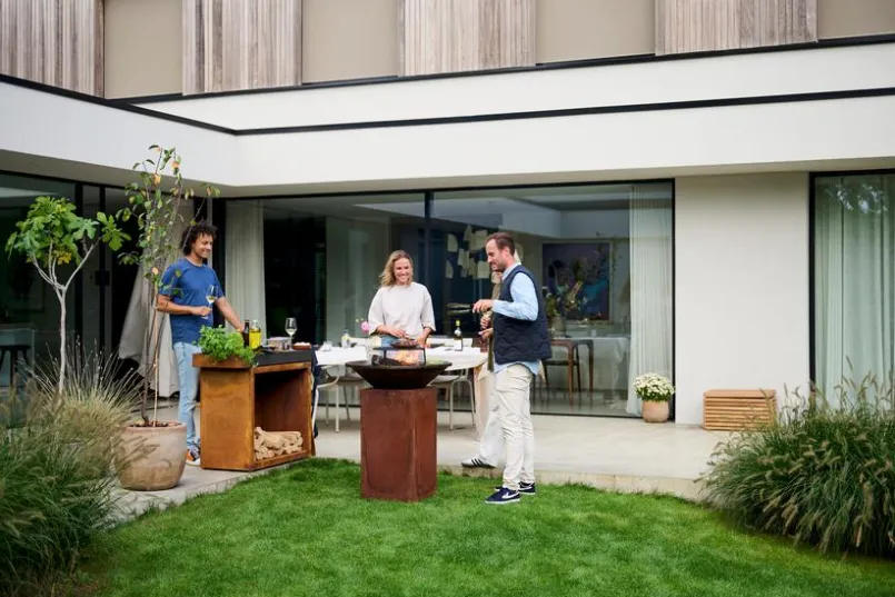 Feuerschalen|Holzkohlegrills|OFYR Outdoor-Kochstelle Classic Corten 75 Rostfarbig