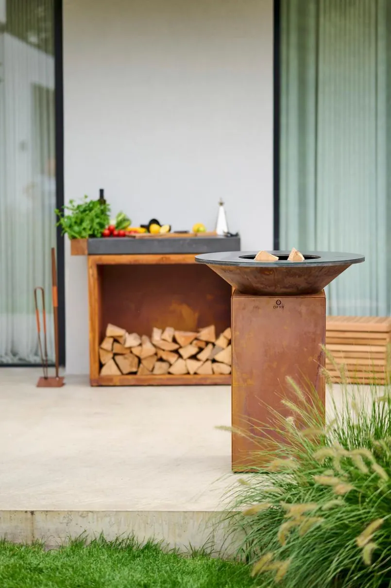 Feuerschalen|Holzkohlegrills|OFYR Outdoor-Kochstelle Classic Corten 75 Rostfarbig