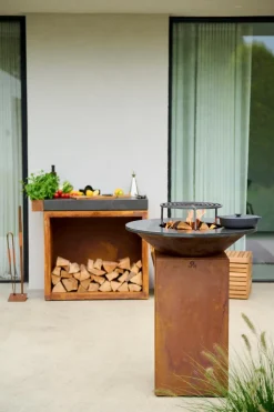 Outdoorkochstelle-Set Classic Corten 75< Online