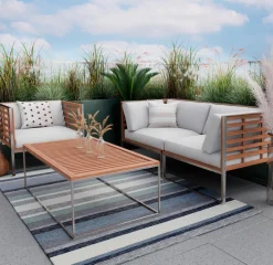 Outdoorteppiche|Outdoorteppiche| Outdoorteppich Rosetta 120 x 180 cm Blau