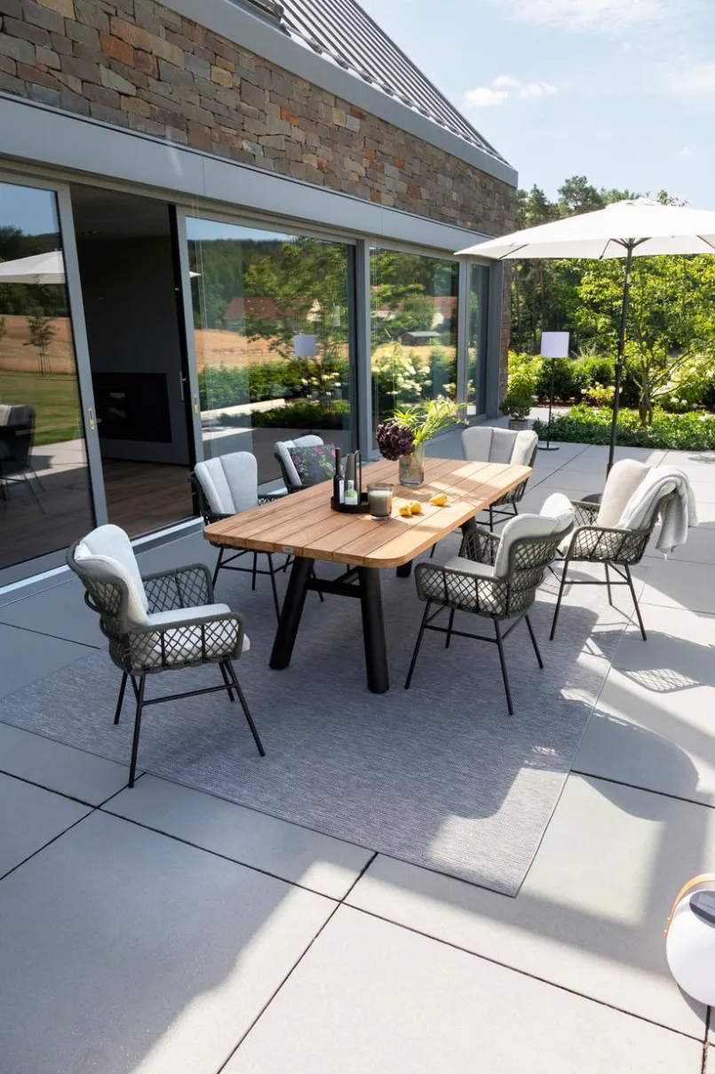 SCHÖNER WOHNEN-Kollektion Outdoorteppiche|Outdoorteppiche-Outdoorteppich Parkland 90 x 160 cm Hellgrau