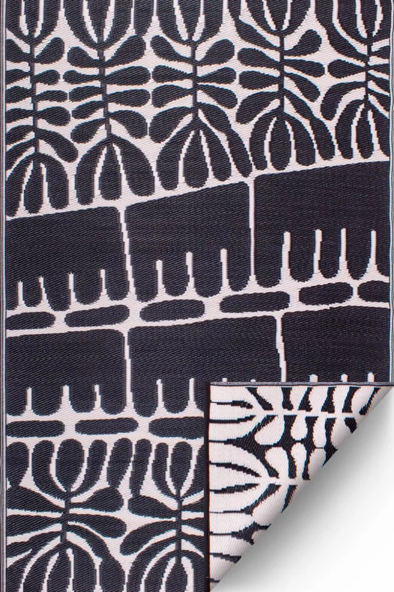 FabHab Recycling-Teppiche|Outdoorteppiche-Outdoorteppich World Collection 240 x 300cm Schwarz / Weiß
