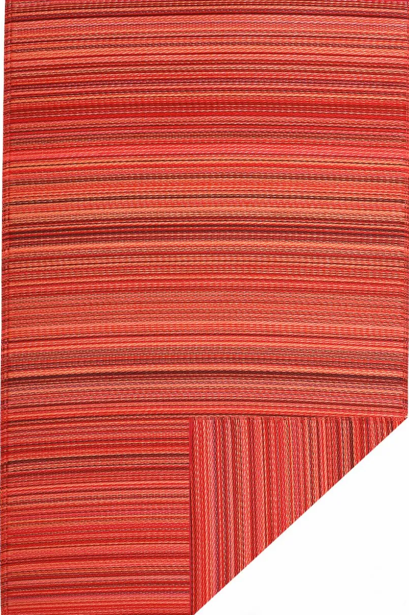 Recycling-Teppiche|Outdoorteppiche|FabHab Outdoorteppich World Collection 90 x 150 cm Rot
