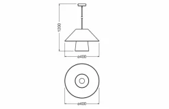 Pendelleuchten|LEDVANCE Pendelleuchte Bamboo Paper Braun