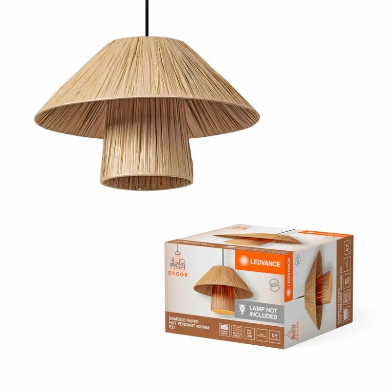 Pendelleuchten|LEDVANCE Pendelleuchte Bamboo Paper Braun