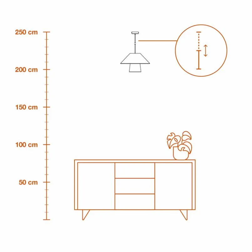 Pendelleuchten|LEDVANCE Pendelleuchte Bamboo Paper Braun