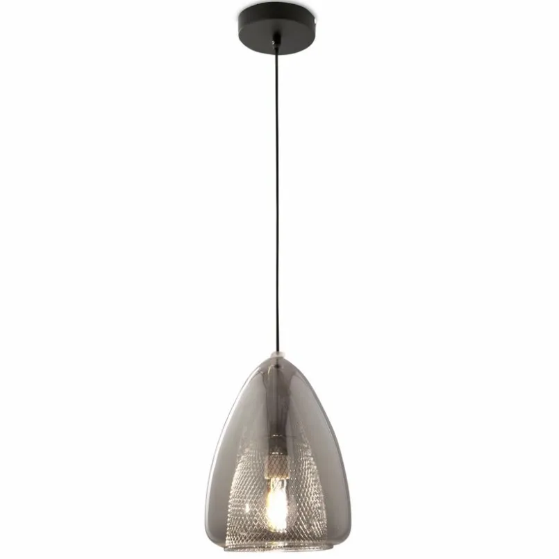 Pendelleuchten|FABAS Pendelleuchte Britton Grau
