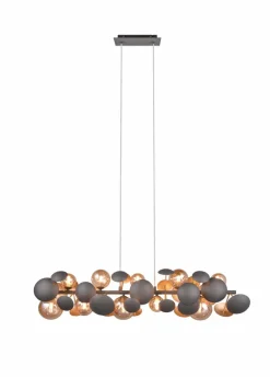 Trio Select Pendelleuchten-Pendelleuchte Bubble Amber