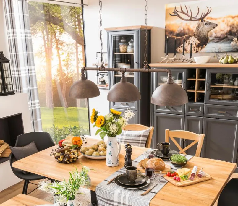 DesignLive Pendelleuchten-Pendelleuchte CAMPINO Braun