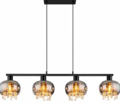 Globo Pendelleuchten-Pendelleuchte Corry Schwarz