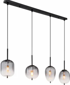 Globo Pendelleuchten-Pendelleuchte Cosma Schwarz