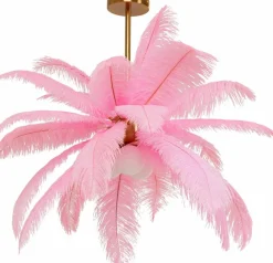 Pendelleuchten|KARE DESIGN Pendelleuchte Feather Palm Pink