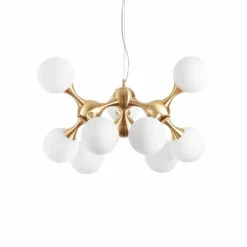 IDEAL LUX Pendelleuchten-Pendelleuchte Nodi Messing