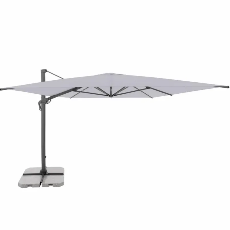 Doppler Sonnenschirme-Pendelschirm Ravenna 300 x 400 cm Hellgrau