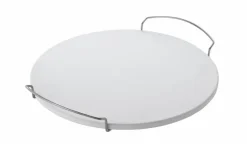 Rösle Zubehör|Grillzubehör-Pizzastein Schamott, Rund 42 cm Silber