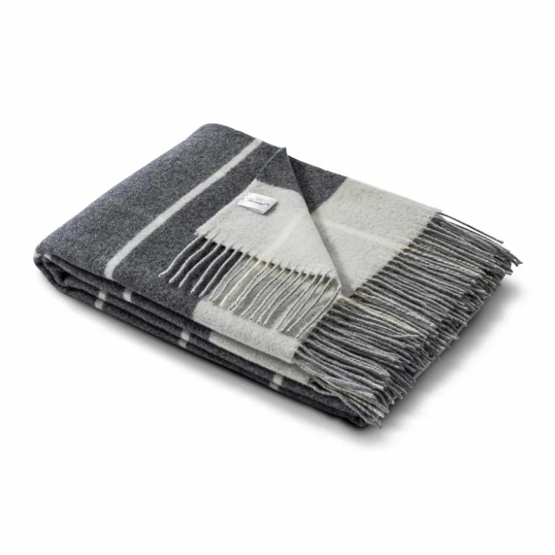 Kuscheldecken|Decken|Fürstenhof Plaid 130 x 190 cm Anthrazit