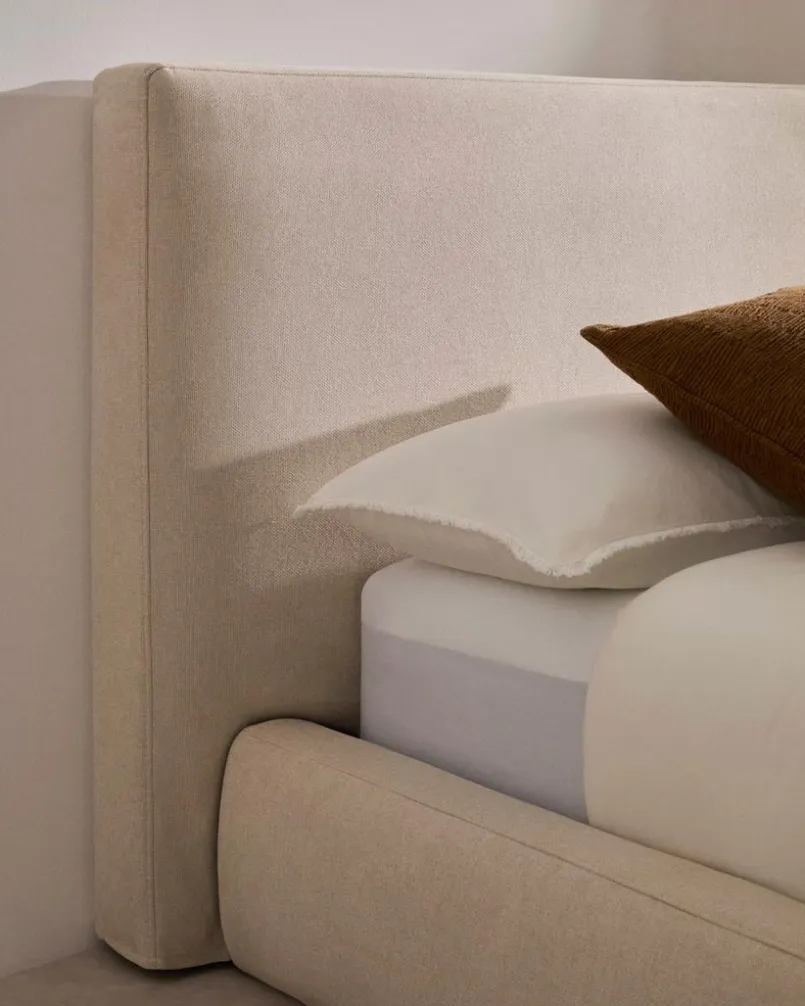 Betten|Kave Home Polsterbett Blok 90 x 200 cm Beige