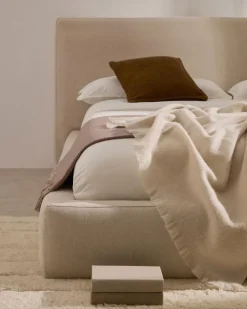 Betten|Kave Home Polsterbett Blok 90 x 200 cm Beige
