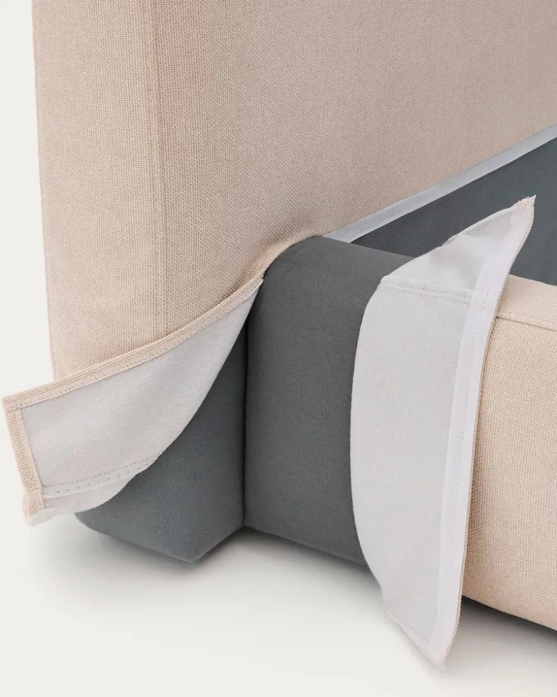 Betten|Kave Home Polsterbett Blok 90 x 200 cm Beige