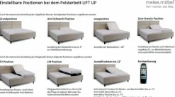 Polsterbett Lift up 140 x 200 cm<meise.möbel Hot