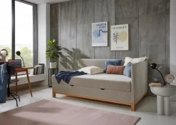meise.möbel Kinderbetten|Kinderbetten-Polsterbett Santos 120 x 200 cm Taupe