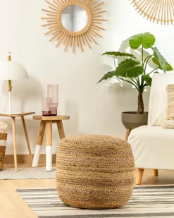 DAHEIM Hocker & Poufs-Pouf Dip Beige