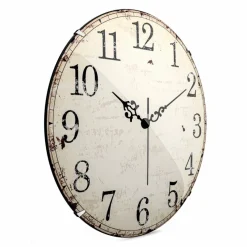 Wanduhren|Mebus Quarzwanduhr 19625 Ø 35 cm Weiß