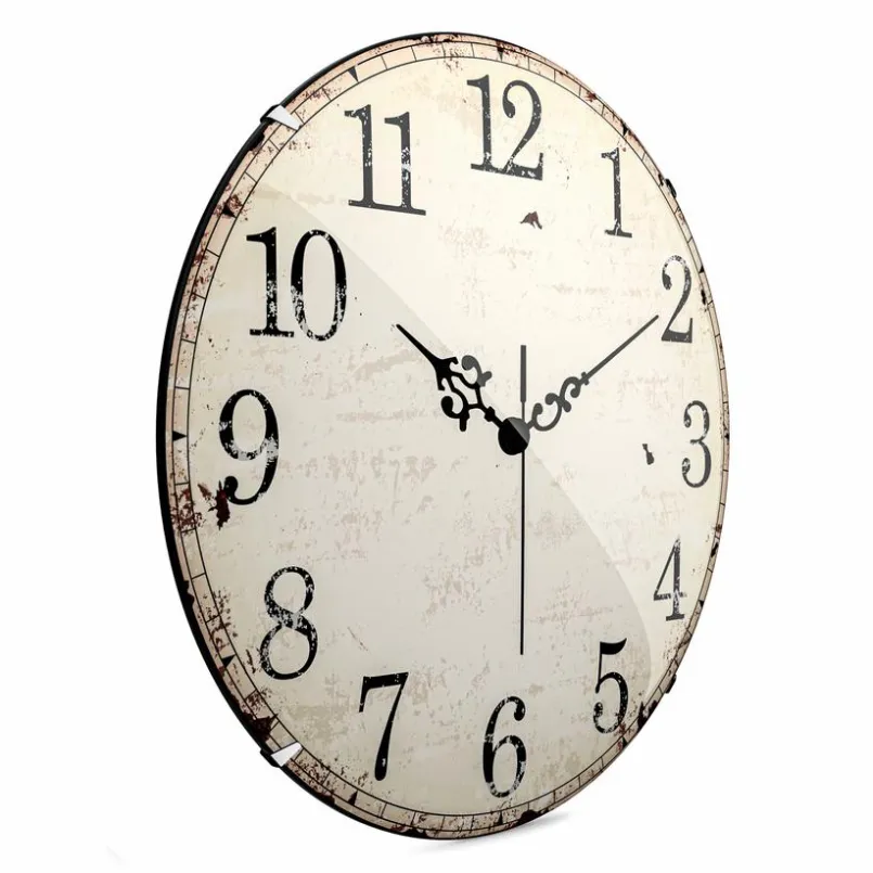Wanduhren|Mebus Quarzwanduhr 19625 Ø 35 cm Weiß