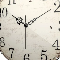 Wanduhren|Mebus Quarzwanduhr 19625 Ø 35 cm Weiß