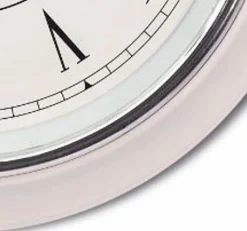 Wanduhren|Mebus Quarzwanduhr 19233 Ø 40 cm Weiß