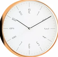 Wanduhren|Mebus Quarzwanduhr 18951 Ø 30 cm Kupfer