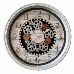 Wanduhren|Globo Quarzwanduhr B992526 Ø 50 cm Weiß