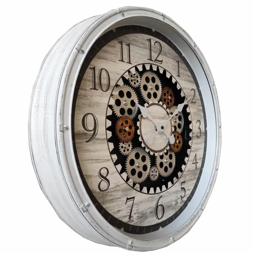Wanduhren|Globo Quarzwanduhr B992526 Ø 50 cm Weiß