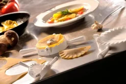 Küchenutensilien|GEFU Ravioli-/Maultauschenform Verona 3tlg. Weiß