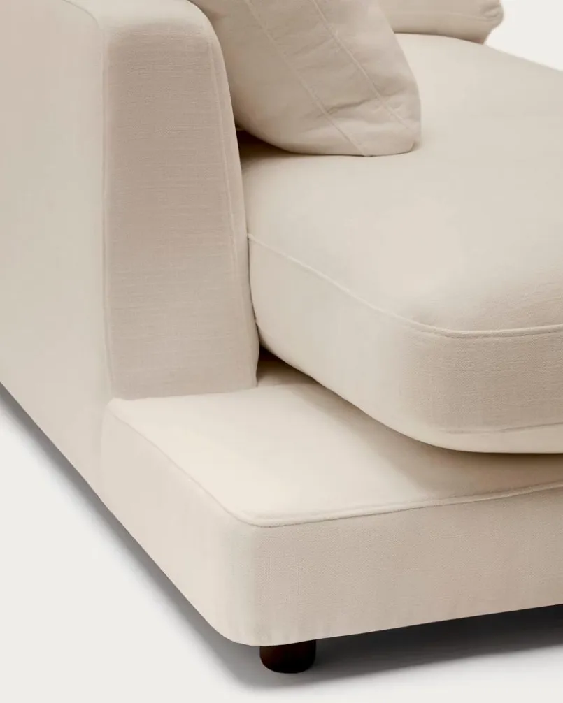 Kave Home Sofas & Couches-Recamiere Gala Beige