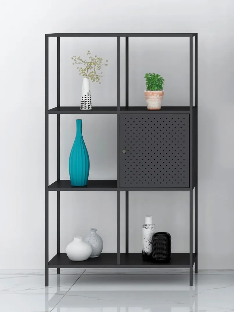 Haku Regale|Regale-Regal Houston Schwarz