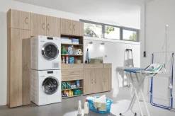 Stauraumelemente|WIMEX Regal Multiraumkonzept Eiche Sägerau