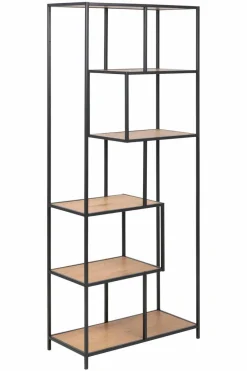 Regale|Actona Regal Seaford Schwarz / Eiche